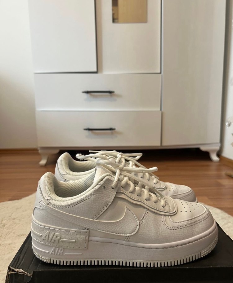 Beyaz Bağcıklı Kadın Spor Ayakkabı - Görsel 2