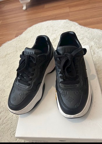 Siyah Platform Topuklu Kadın Spor Ayakkabı - Görsel 3