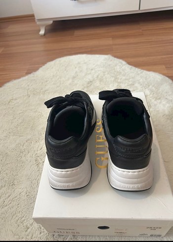 Siyah Platform Topuklu Kadın Spor Ayakkabı - Görsel 2