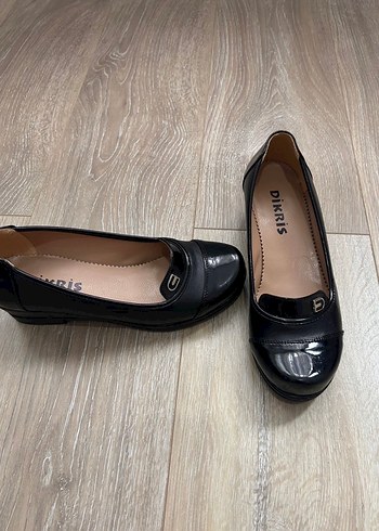 Siyah Tokalı Kadın Klasik Blok Topuklu Ayakkabı - Görsel 5