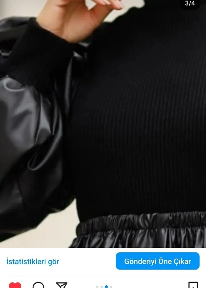 Tesettür derı elbise - Görsel 4