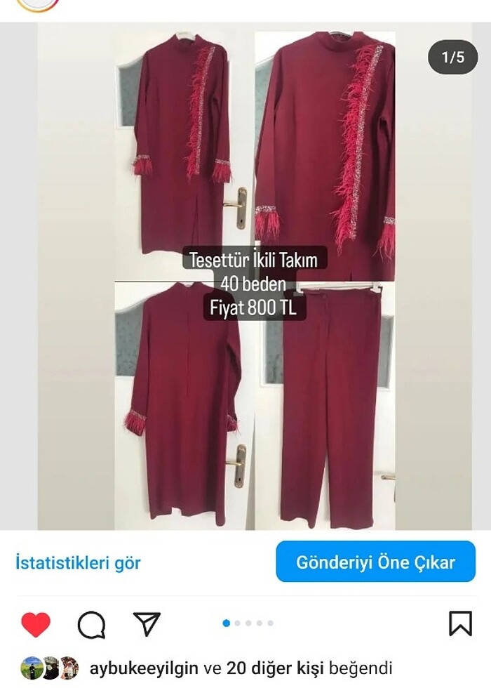 Tesettür ıkılı takım - Görsel 4