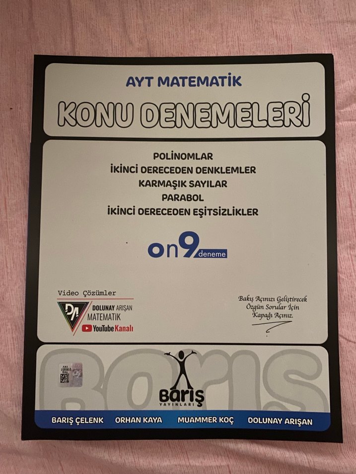 AYT Matematik barış yayınları - Görsel 3