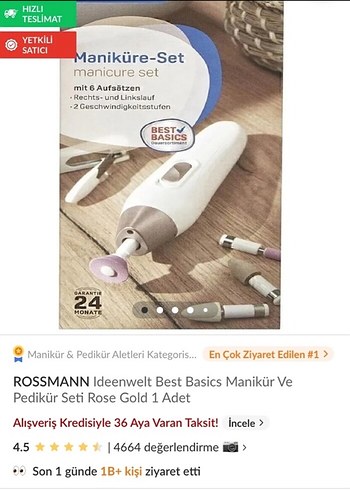 ROSSMANN Best Basics Manikür ve Pedikür Seti