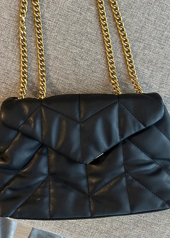 Mango Siyah Deri Çanta - Görsel 9