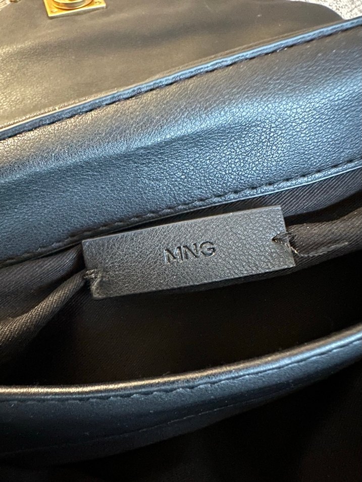 Mango Siyah Deri Çanta - Görsel 4