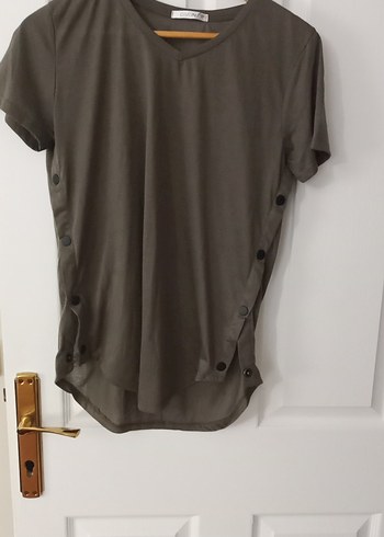 Gri Kısa Kollu Tişörtü - Görsel 6