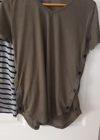 Gri Kısa Kollu Tişörtü - Görsel 2