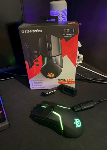 SteelSeries Rival 650 Kablosuz Oyun Mouse'u Siyah