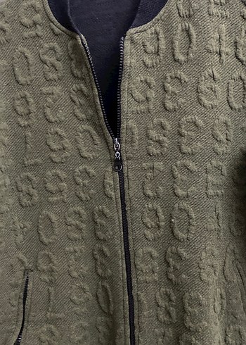 Nakışlı Uzun Örgü Kadın Mont - Görsel 2