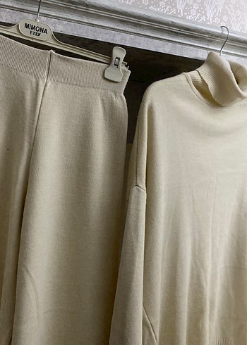 Beyaz Boğazlı Triko Kadın Kazak - Görsel 4