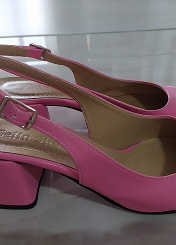 37 Beden pembe Renk Selin shoes Pembe topuklu ayakkabı