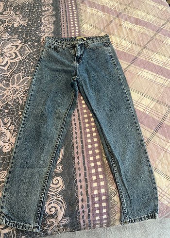 Diğer Koyu Mavi Rahat Kesim Denim Jean