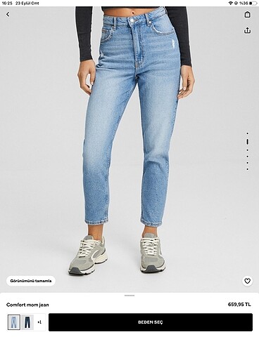 Mom jean bershka