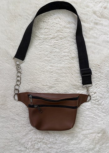 Kahverengi Deri Bel Çantası - Görsel 2