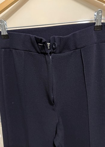 Lacivert Kadın Ofis Kumaş Pantolon - Görsel 2