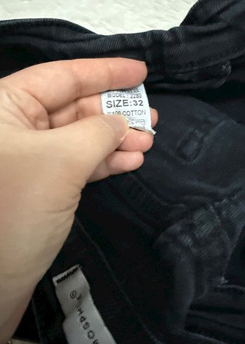 Siyah Kadın Denim Regular Fit Pantolon - Görsel 3