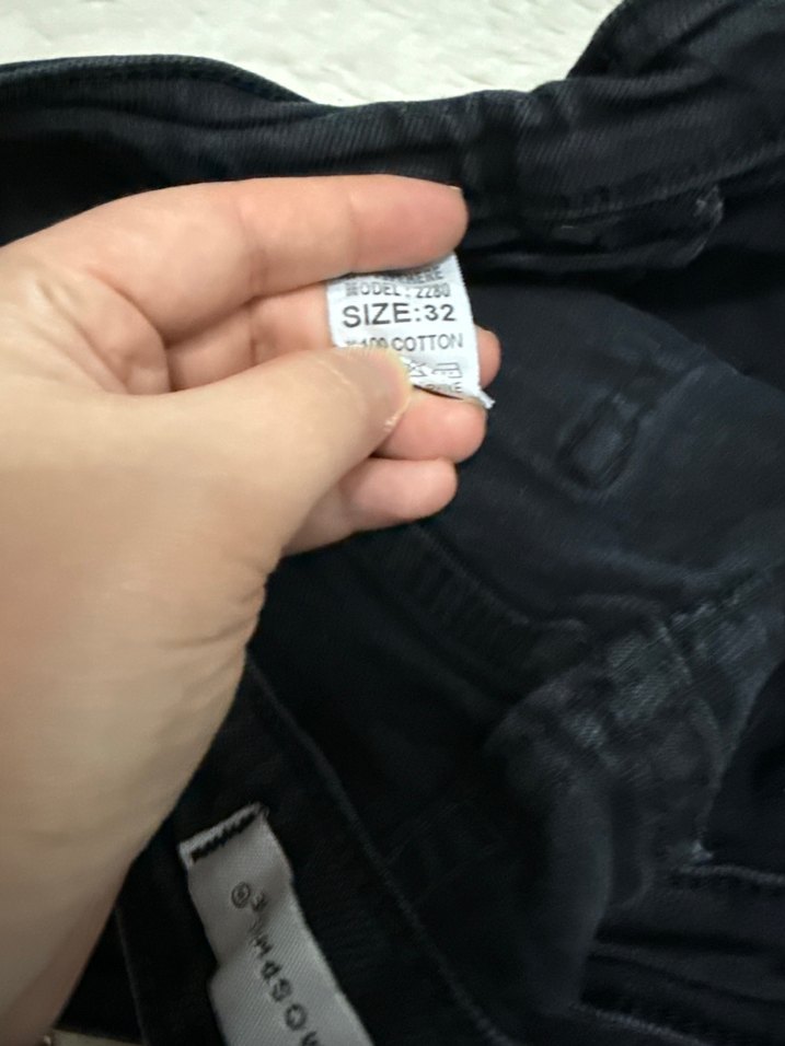 Siyah Kadın Denim Regular Fit Pantolon - Görsel 3