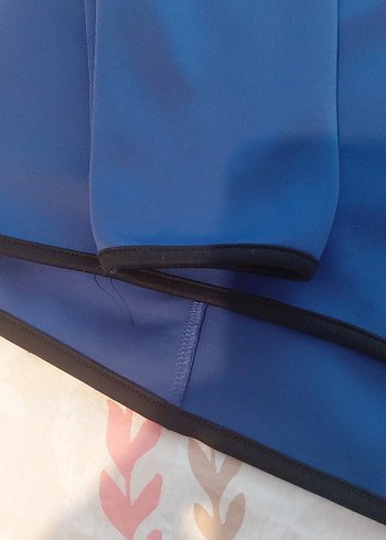 Koyu Mavi Kapüşonlu Fermuarlı Kadın Ceket - Görsel 3