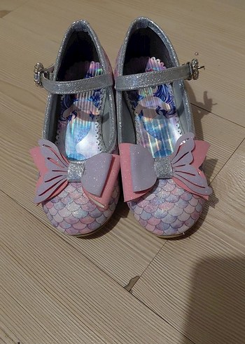 Kız Çocuk Pembe Desenli Tokalı Babet - Görsel 2