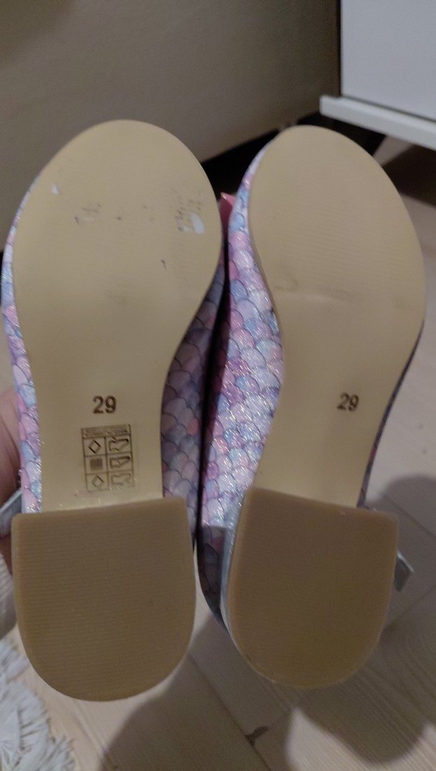 Kız Çocuk Pembe Desenli Tokalı Babet - Görsel 3