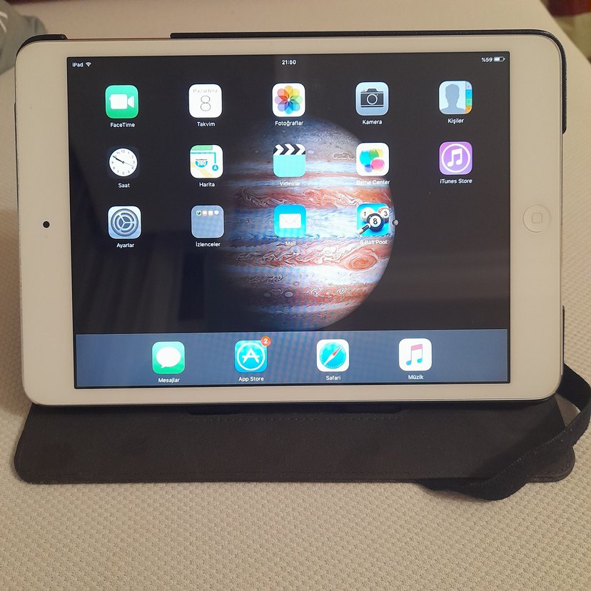 Beyaz iPad mini 1 Tablet - Görsel 3