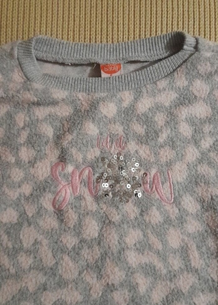 3/4 yaş kız çocuk polar kazak - Görsel 2