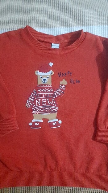 Kız çocuk yılbaşı temalı sweatshirt  - Görsel 4