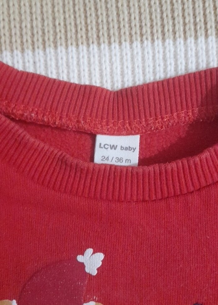 Kız çocuk yılbaşı temalı sweatshirt  - Görsel 3