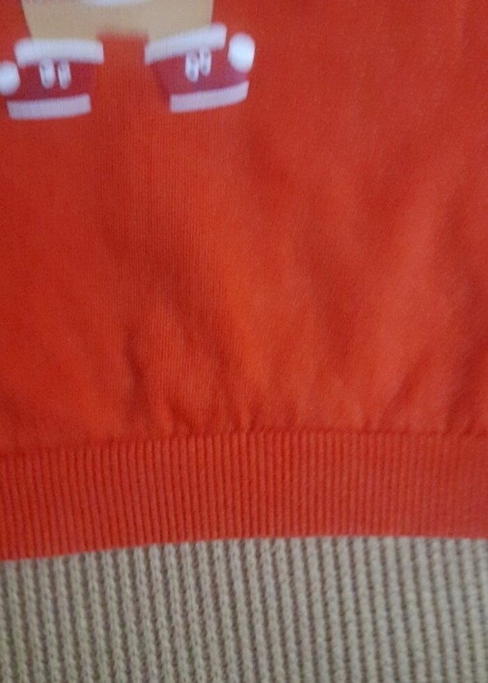 Kız çocuk yılbaşı temalı sweatshirt  - Görsel 5