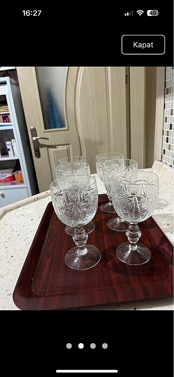 Paşabahçe Altı parça kadeh