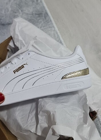 Puma v3 metalik Gold detay spor ayakkabı