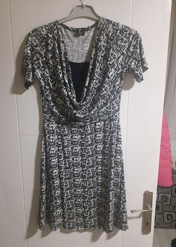 Gri Bağlamalı Midi Kadın Elbise - Görsel 4