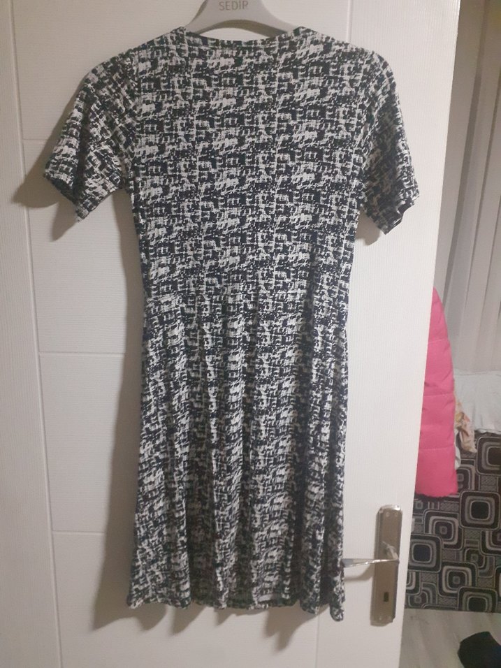 Gri Bağlamalı Midi Kadın Elbise - Görsel 5