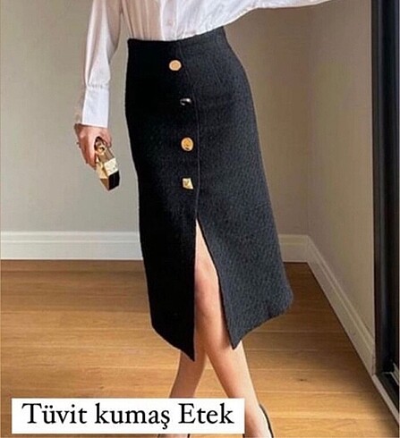 Tüvit kumaş etek