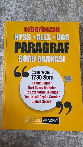 Paragraf Test kitabı