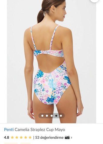 Penti Çok Renkli Desenli Mayo - Görsel 2