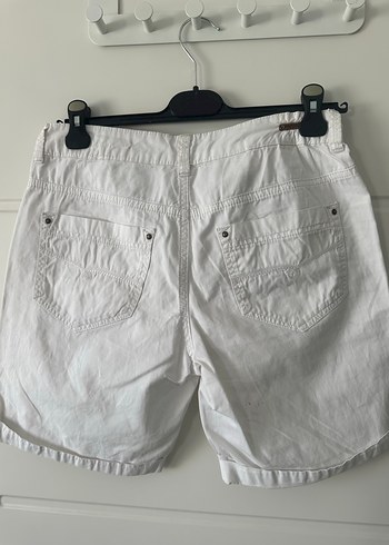 Mavi Jeans Kadın Beyaz Pamuklu Şort - Görsel 4