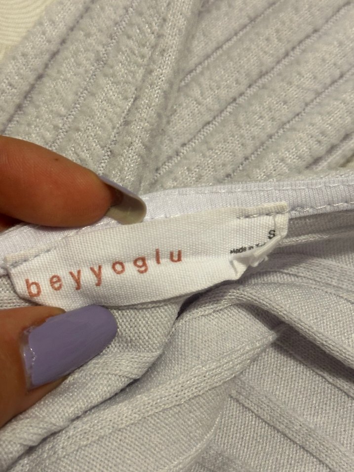 Beyyoglu Lila Sırt Detaylı Bluz - Görsel 4