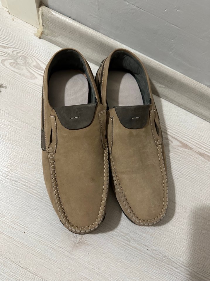 Bej Süet Erkek Günlük Ayakkabı - Görsel 4