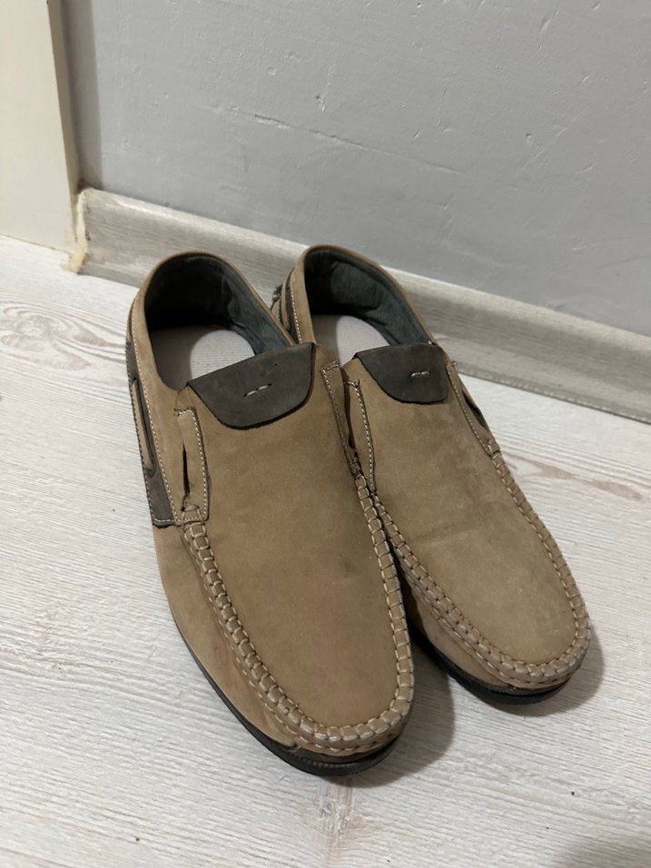 Bej Süet Erkek Günlük Ayakkabı - Görsel 2