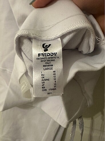 l Beden Freddy Beyaz Eşofman Altı