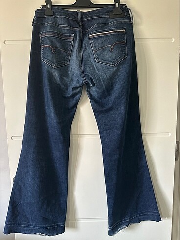 30 Beden lacivert Renk Mavi Jeans İspanyol Kot Pantolon