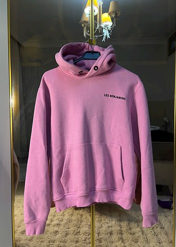 Les Benjamins Pastel Pembe Les Benjamins Kapusonlu Sweatshirt