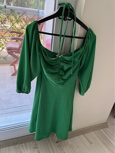 s Beden yeşil Renk Yeşil şifon elbise