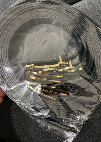 6 Yaş Beden siyah Renk Kız Çocuk Siyah Kemerli Uzun Kollu Elbise