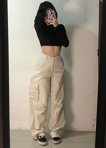 Bej Bol paca grunge fairy y2k pantalon