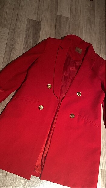 Kırmızı blazer ceket