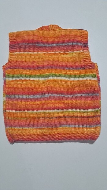 El örgüsü bebek yelek <<s>> - Görsel 2