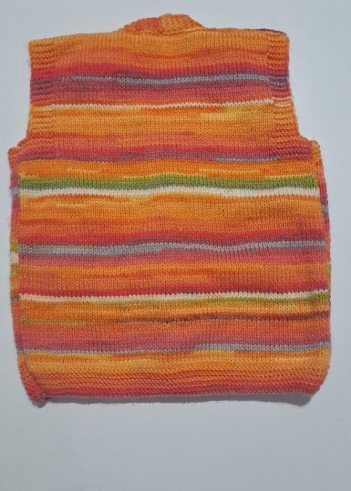 El örgüsü bebek yelek <<s>> - Görsel 2